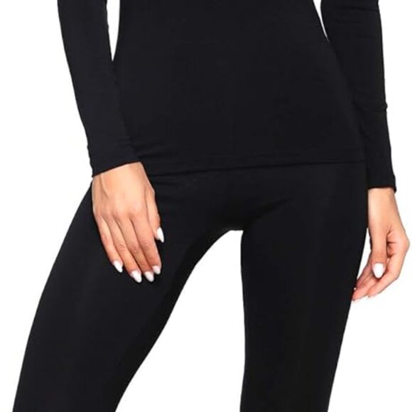 Lightweight Thermal Pajamas Set for Women - S-3X Sizes Available, Bamboo Viscose - Picture 1 of 6